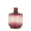 Burgundy Transparent Glass Vases